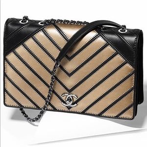 Chanel Chevron couture bag